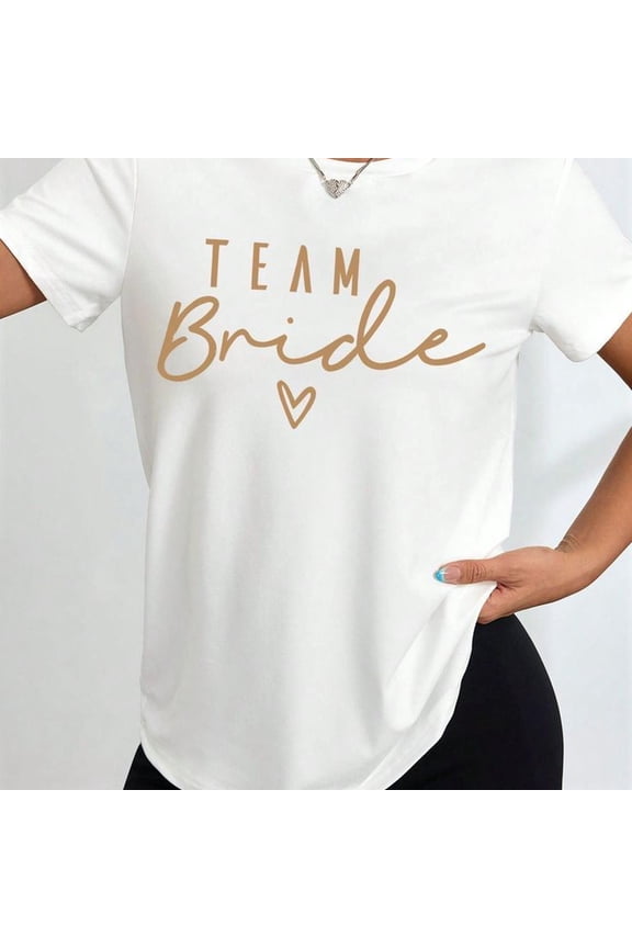 LBP Bride T1EE Bride Team S1Hort eeve Bachelor Party Top Bridal Party Crew Top BrideS1Maid Proposal White T1EE
