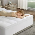 LBR02M Extra Thick Mattress Topper, Cooling Mattress Pad Cover with 8