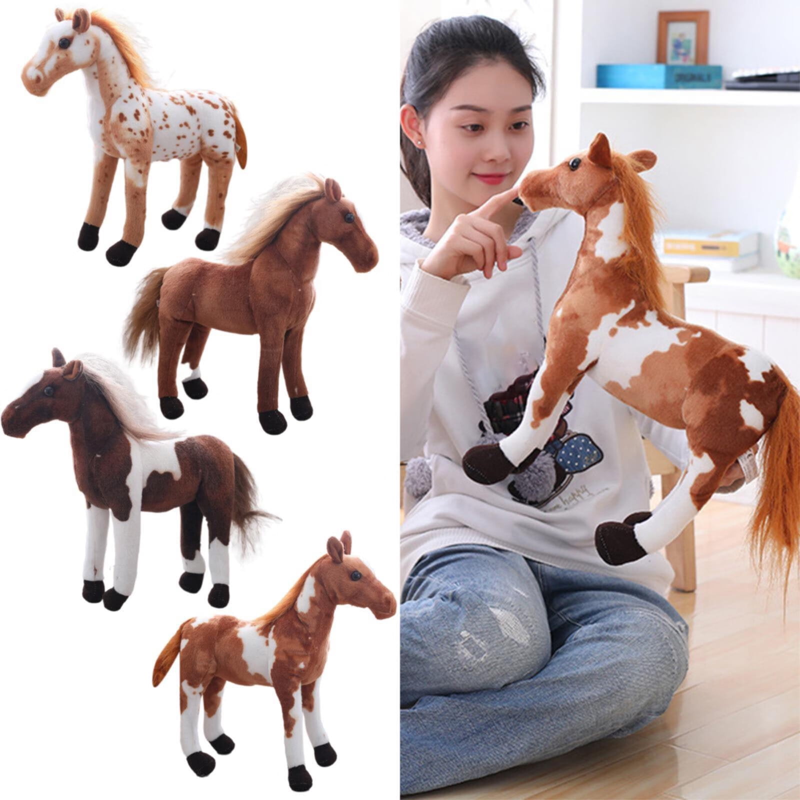 Melissa & Doug Feed & Groom Horse Care Play Set With Plush Stuffed Animal  (23 pcs) - Pretend Play Horse Plush Toys For Girls And Boys Toddlers Ages