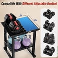 LBT Heavy Duty Adjustable Dumbbell Stand, 600LB Weight Rack for ...