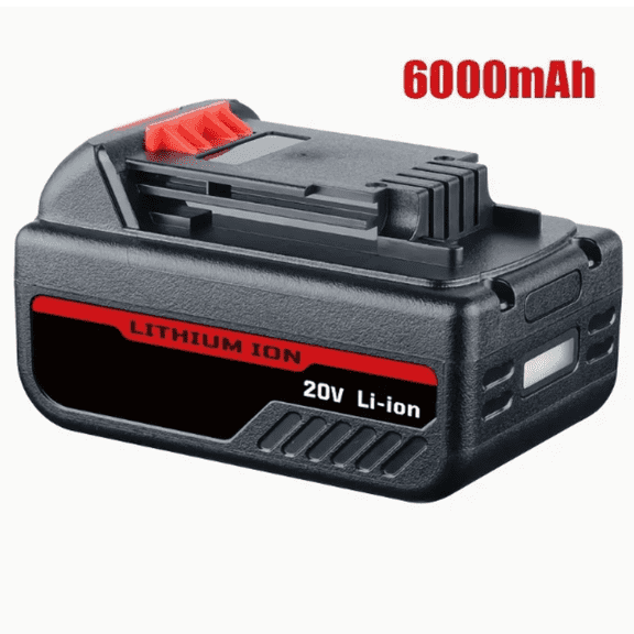 LBXR20 20V 6.0Ah Replacement Battery Compatible with B&D 20V Lithium-Ion Tools LBXR20-OPE, LBXR2020, BDL1810, LBX20, LBX4020, LBXR20