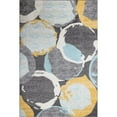 thumbnail image 1 of LBaiet 2' x 3' Gray and Yellow Rectangular Scatter Area Throw Rug, 1 of 4
