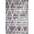 thumbnail image 1 of LBaiet 2' x 3' Purple and Gray Geometric Lines Rectangular Area Throw Rug, 1 of 4