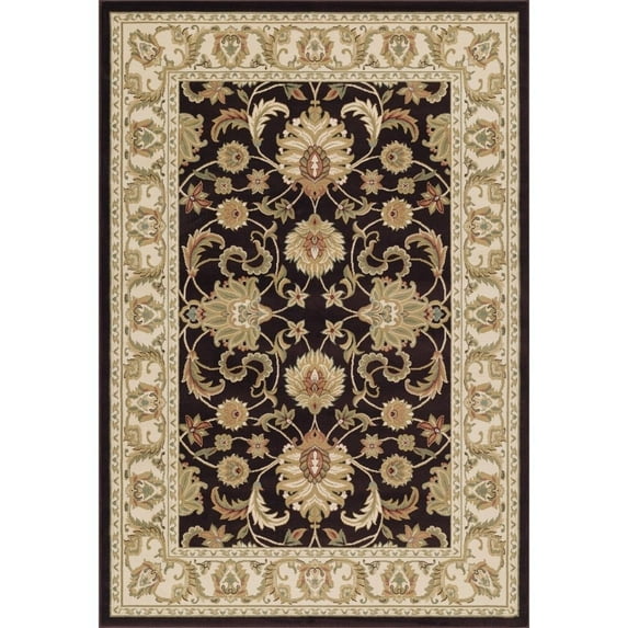 LBaiet Camilla Oriental Akron Latex Collection 4 x 6 Area Rug - Red