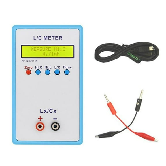 LC-200A Handheld Digital LCD Capacitance Inductance Meter LC Meter 1pF-100mF 1602 LCD Screen L/C Meter Measuring Tool