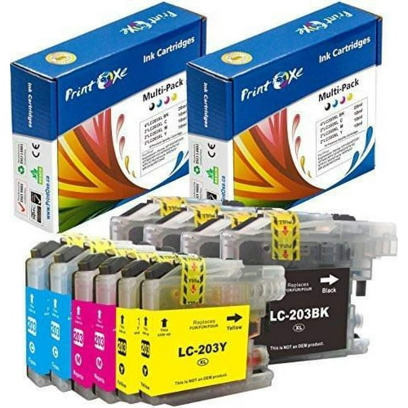 LC 203 XL Compatible 10 Cartridges LC203 for Brother J3420DW J4420DW J4620DW J5520DW J5620DW J5720DW J460DW J480DW