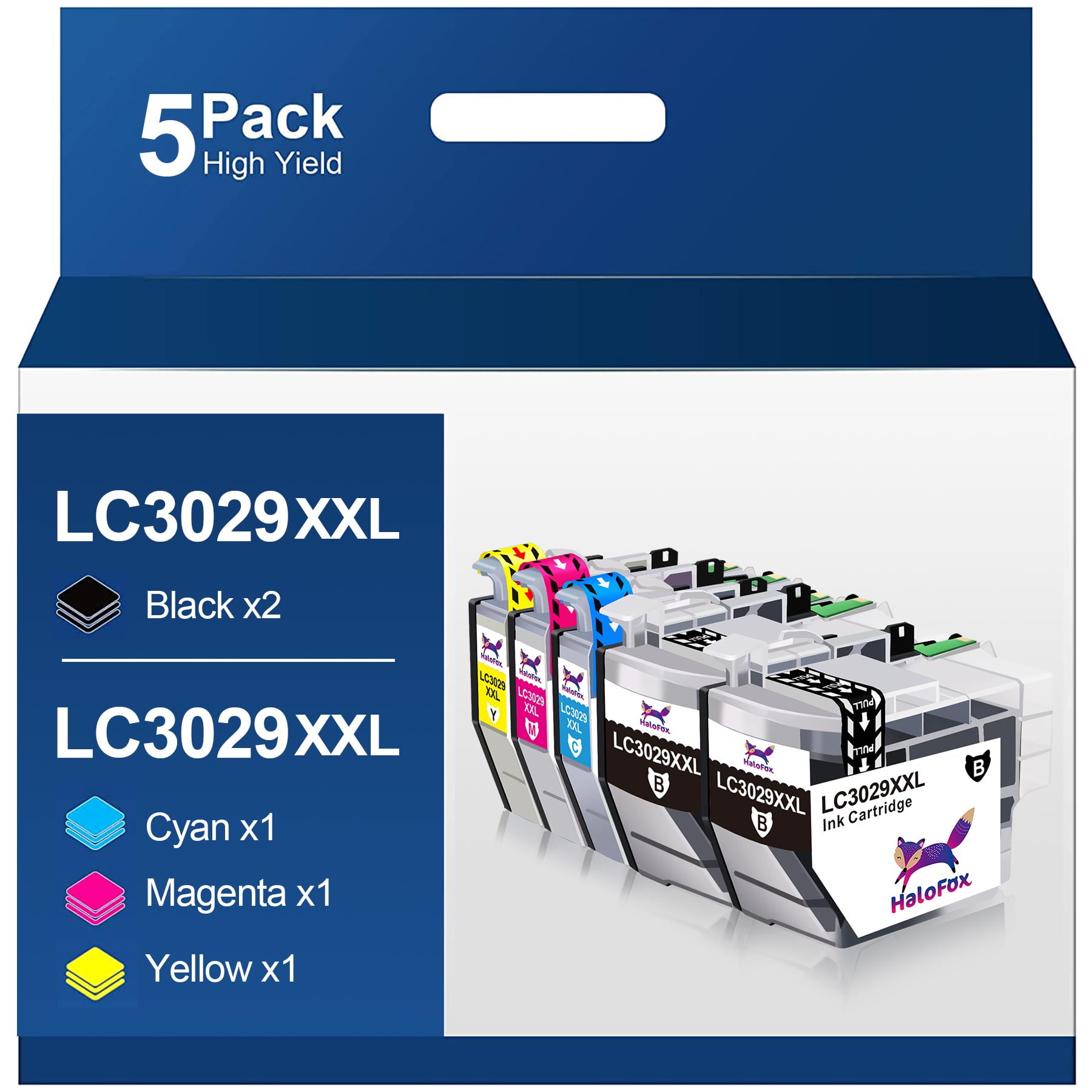 LC 3029 Halofox LC3029 XXL LC3029 Ink Cartridge Replacement for Brother
