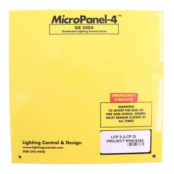LC&D Lighting Control & Design GR-2404 Lighting Control Panel, 4-Circuit