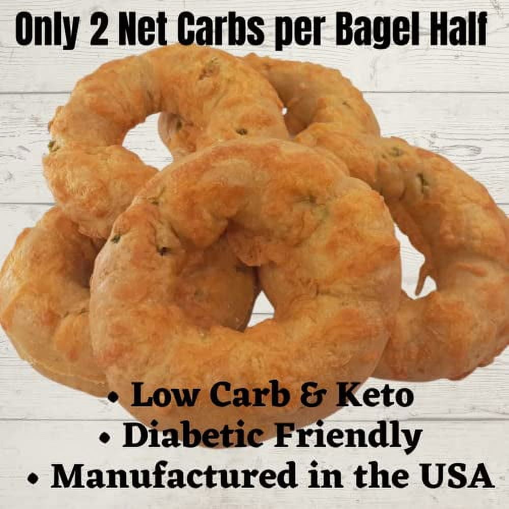 LC Foods NY Style Jalapeno Cheddar Bagels (9 pack) Fresh Baked Low