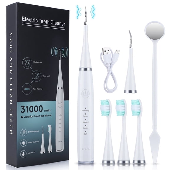 LC-H156 Electric Toothbrush 6 In 1, 31000 Vibration Times Perminte Toothbrush IPX 6 Waterproof Oral Care Kit Dental Tool