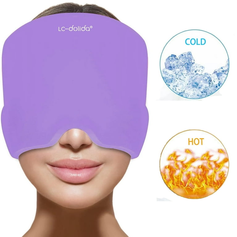 LC-Headache Migraine Relief Cap, Gel Hot Cold Therapy, Ice Pack