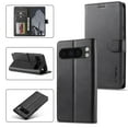 thumbnail image 1 of LC.IMEEKE Leather Case For Google Pixel 10 Pro XL,Premium PU Leather Flip Folio Wallet Case with Card Slot Magnetic Closure Shockproof Kickstand Protective Phone Cases Cover,Black, 1 of 10