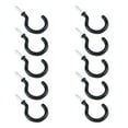thumbnail image 1 of LC LICTOP 10Pcs Ceiling Hooks Carbon Steel Plastic Cup Hooks for Kitchen Bedroom Black 1-1/4, 1 of 6