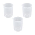 thumbnail image 1 of LC LICTOP 3Pcs Plastic Beaker Cups Chemical Transparent Measuring Cups Acid & Alkali Resistant for Laboratory Use 250ml, 1 of 6