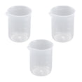 thumbnail image 1 of LC LICTOP 3Pcs Plastic Graduated Beaker Cups Transparent Measuring Cups Liquid Cup Container Science Experiments 100ml, 1 of 6