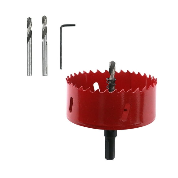 LC LICTOP M42 Bi-Metal Hole Saw with Center Drill 85mm/3.35" HSS Hole Drilling Cutter