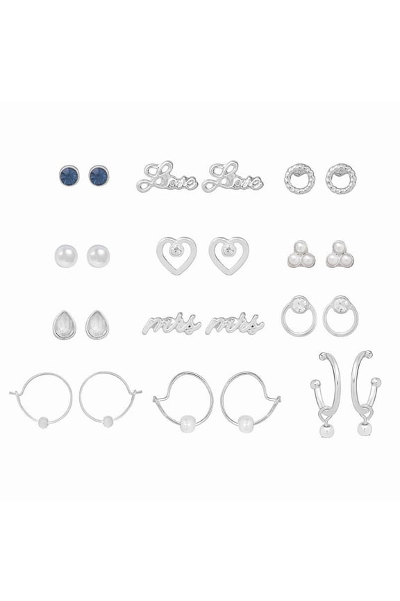 Conrad Bridal Earrings 12-Pair Pack