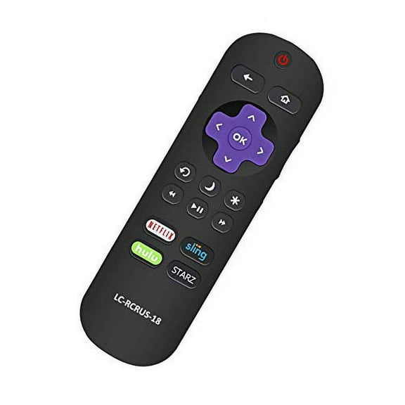 LC-RCRUS-18 LCRCRUS18 Remote Control Fit for Sharp Roku TV LC-32LB591U LC-32LB481U LC-43LB481C LC-43LB481U LC-43LBU591U LC-43LB601U LC-50LB601U LC-50LBU591U LC-55LBU591U LC-65LBU591U