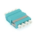 thumbnail image 1 of ACCL LC/UPC OM3 Multimode Quad Adapter Aqua, 3 Pack, 1 of 1