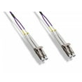thumbnail image 1 of LC/UPC OM4 Duplex 2.0mm Fiber Optic Patch Cord, OFNR, Multimode 50/125 10Gbit, Violet Jacket, 50 meter (164 foot), 1 of 1