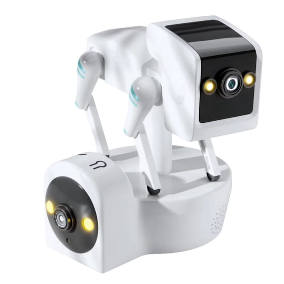 LC-dolida 1080P Robot Dog Indoor Security Camera with AI Detection, 5G Smart Camera 360 Degree Rotating, Support Night, 10x Zoom