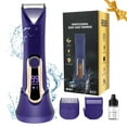 thumbnail image 1 of LC-dolida Bikini Trimmer for Women,Electric Razors for Women,Wet/Dry Painless Pubic Hair Trimmer for Women,Hair Removal Device with USB Charge Dock,Women's Gifts,Purple 1 Set, 1 of 10