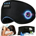 thumbnail image 1 of MUSICOZY Sleep Headphones Breathable Bluetooth 5.4 Headband 3D Sleeping Headphones, Wireless Eye Mask Sleep Earbuds for Side Sleeper Office Air Travel Cool Tech Gadgets Unique Gifts (Matte Black), 1 of 8