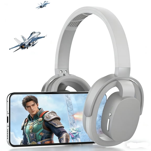 Wireless Over Ear Headphones Bluetooth 5.4 Headsets Lightweight,Open Ear Hollow Earphone for Computer Laptop,Hi-Fi Stereo Music Headsets Low latency Gaming Headphone HD Calls,Suit for Women Men Sport