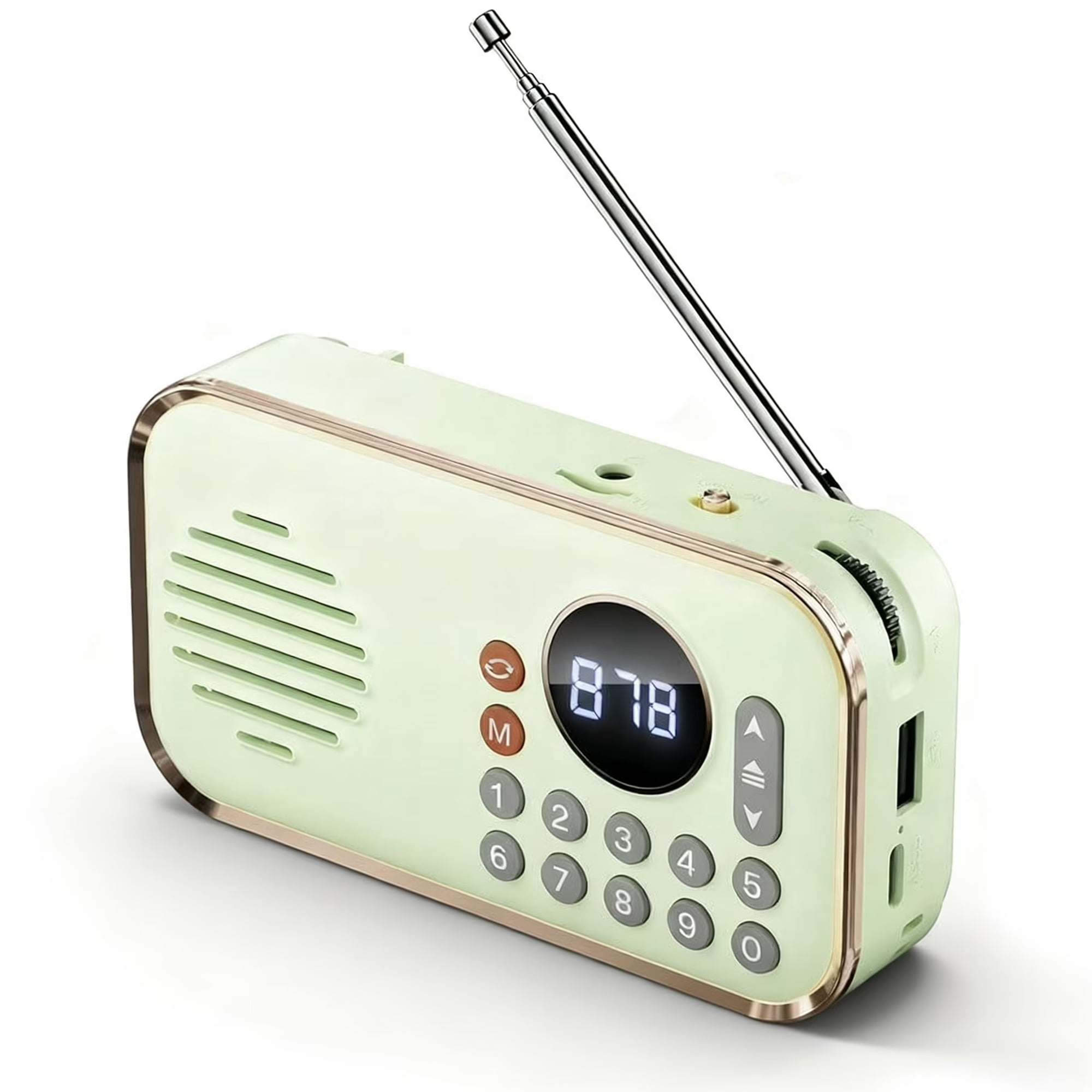 LC-dolida Portable AM/FM Radio with Bluetooth 5.0, HIFI Sound, 3D ...