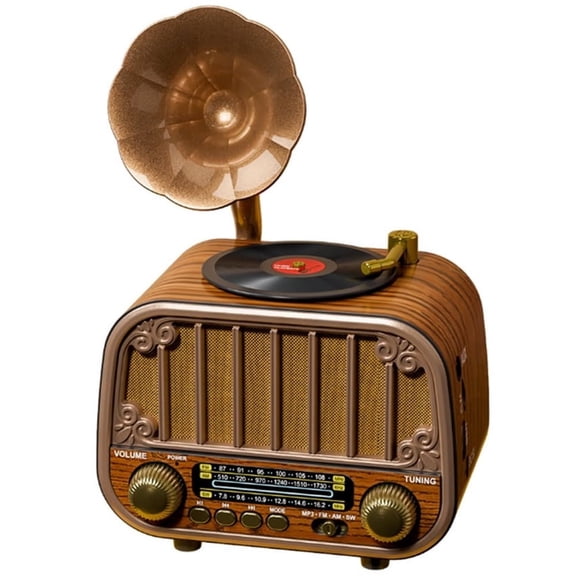 LC-dolida Portable AM/FM/SW Radio with Bluetooth TF Card/U Disk Playback High Sound Quality, Long Battery Life Strong Reception Easy to Use for Home Seniors Outdoor Use