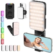 LC-dolida Phone Ring Light, 10 Brightness Levels, 5 Color Temps, 17 Modes, Content Creator Light for TikTok, YouTube, iPhone/Android