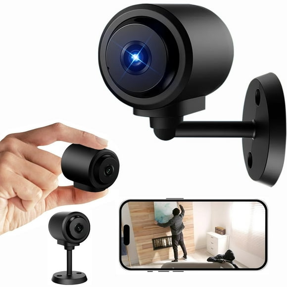 LC-dolida Tiny WiFi Camera for Home Security, Camera with IR Night Vision, Human Detection, 136° Wide Angle Camera, Local/Cloud Storage, Baby Monitor Small Motion Activated Camera