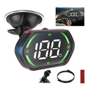 LC-dolida GPS Speedometer, Head Up Display with Overspeed Alarm, Auto Dimming, Compass, Atmosphere Light, 10Hz Refresh Rate, for All Vehicles Green