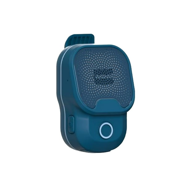 LC-dolida Wearable Bluetooth Speaker, Clip-on Wireless Speaker with Built-in Microphone High-Quality Sound IPX7 Waterproof Long Battery Life for Cycling, Climbing, Camping, Hiking, Blue