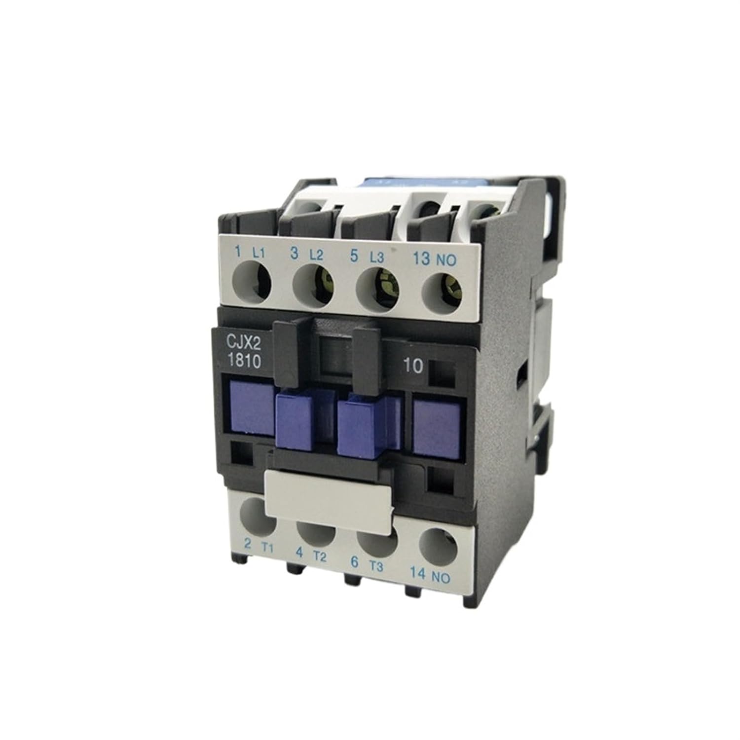 Contacteur Domestique Heschen HS1-63 - 63A, 4 Pôles (2NO+2NC), Bobine 12V AC, Montage Rail DIN 35 Mm