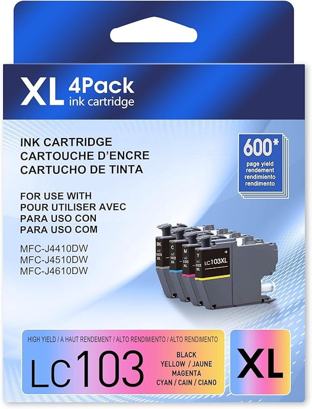 LC103 Ink Cartridges for Brother Printer Compatible for Brother Ink ...