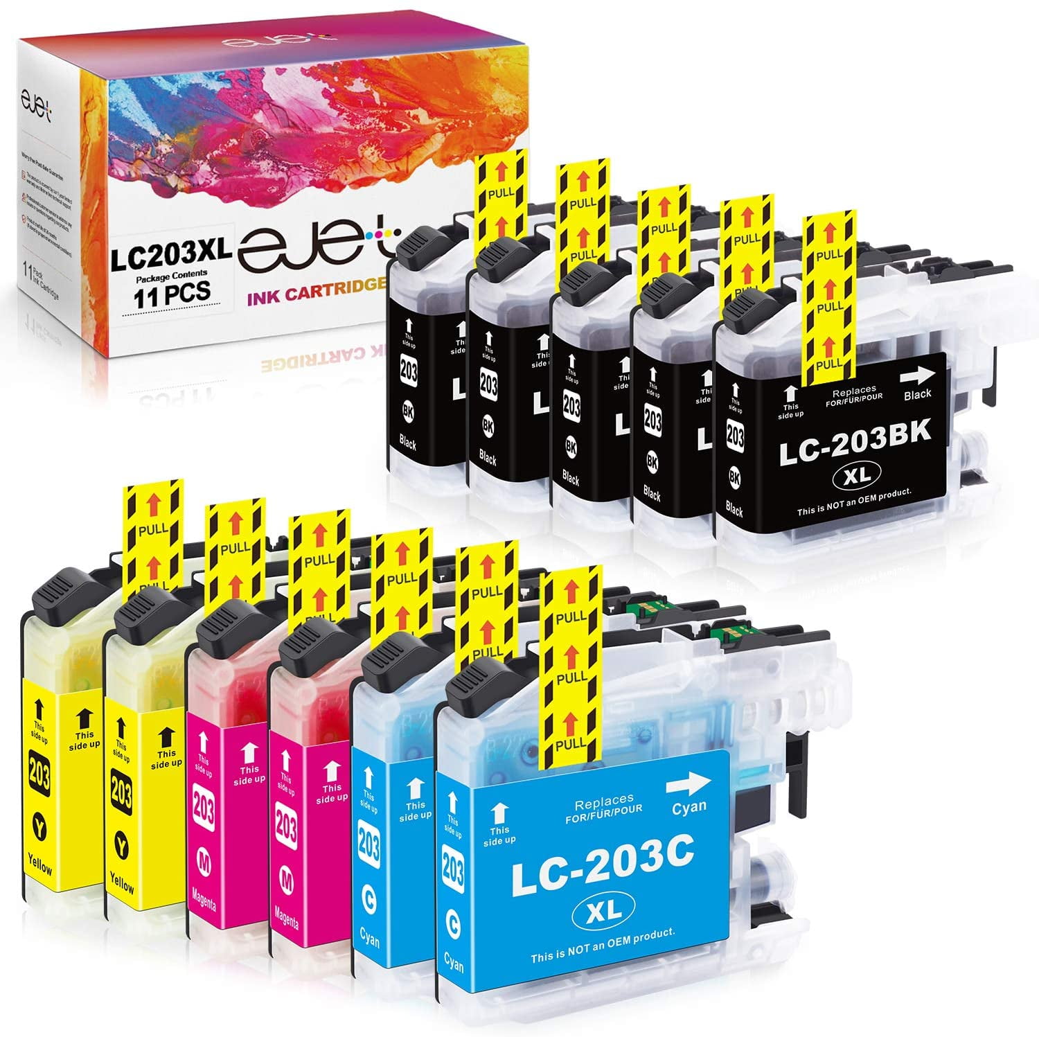 LC201 LC203 Compatible Ink Cartridge Replacement for Brother LC203 Ink