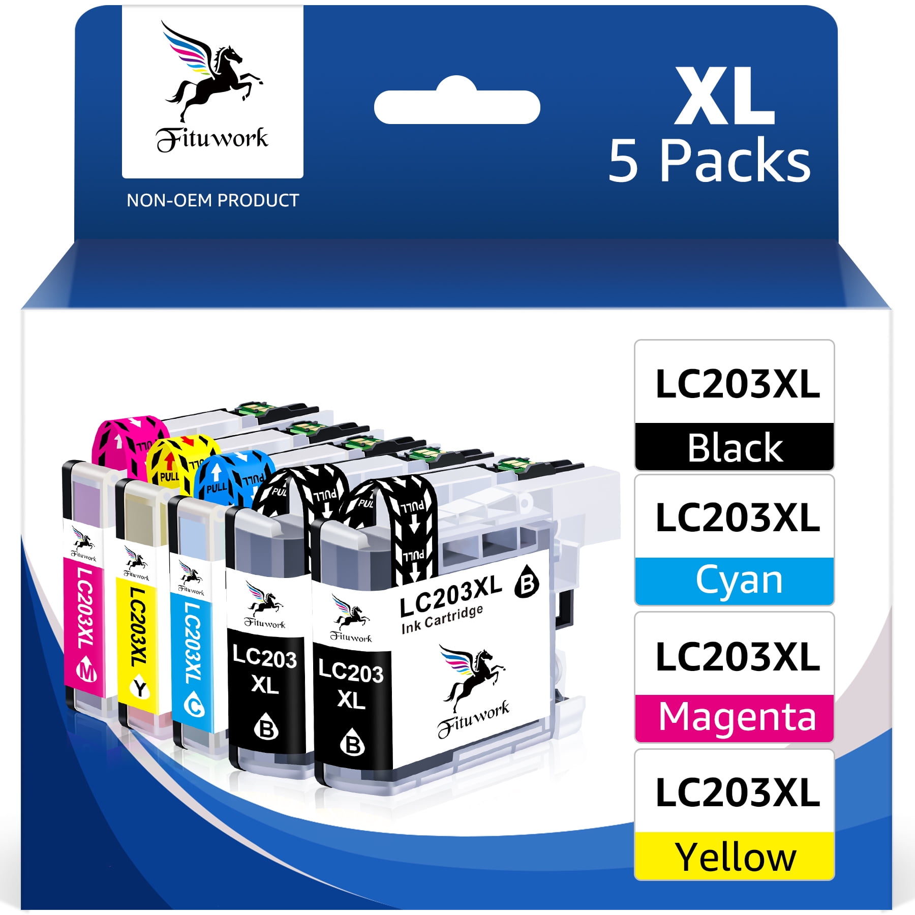 LC203 LC201 LC203XL Ink Cartridges Compatible for Brother LC203 Ink