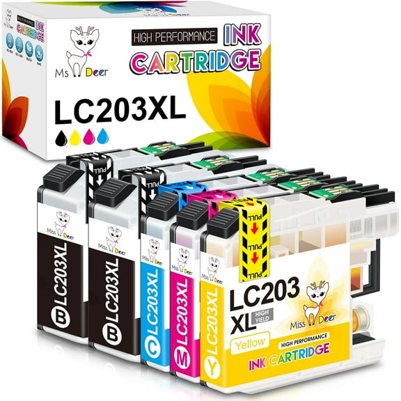 LC203XL Ink Cartridge Compatible for Brother LC203 LC201 XL Ink Cartridges for MFC-J680DW MFC-J880DW Printer