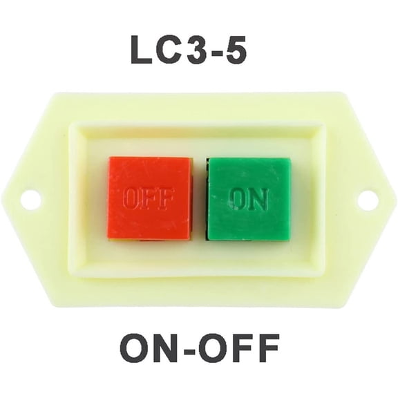LC3-5 LC3-10 Start Stop Push Button Switch 10A/220V 380V On/Off Drill Grinder Cutting Machine Switch ForGrinder Cutting Machine