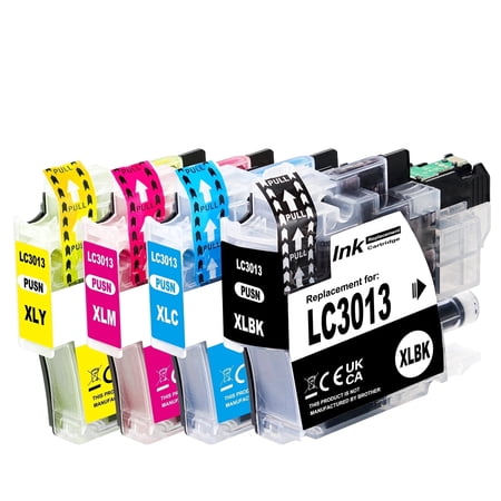 LC3013 Compatible Ink Cartridges Replacement for Brother LC3013 MFC-J491DW J497DW J895DW J690DW Printer(4 Pack)
