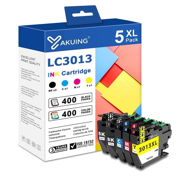 LC3013XL Ink Cartridges Compatible for Brother LC3013XL Ink Cartridge for MFC-J690DW J895DW Printer (5-PACK)