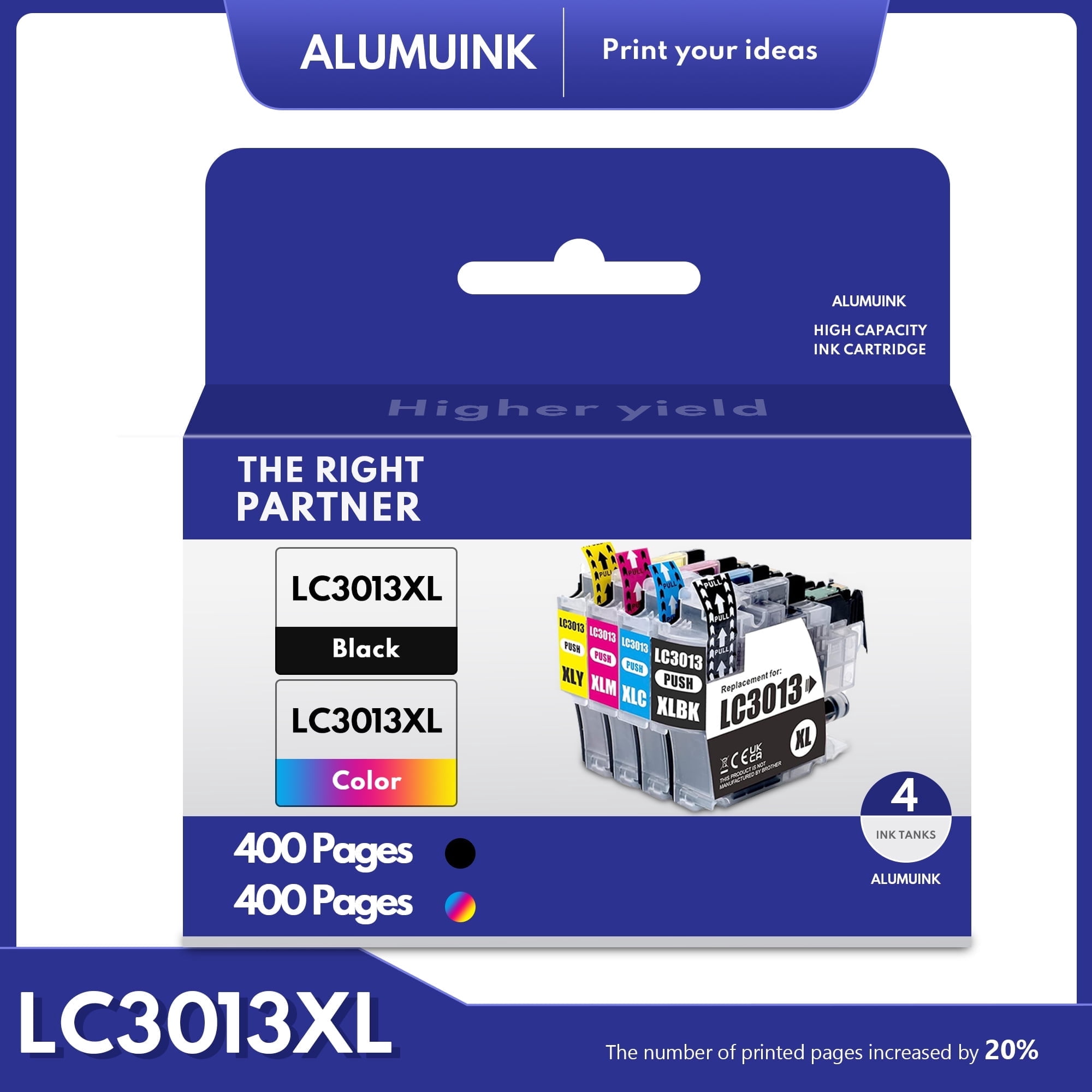 LC3013XL Ink Cartridges Compatible with Brother LC3013XL LC3011