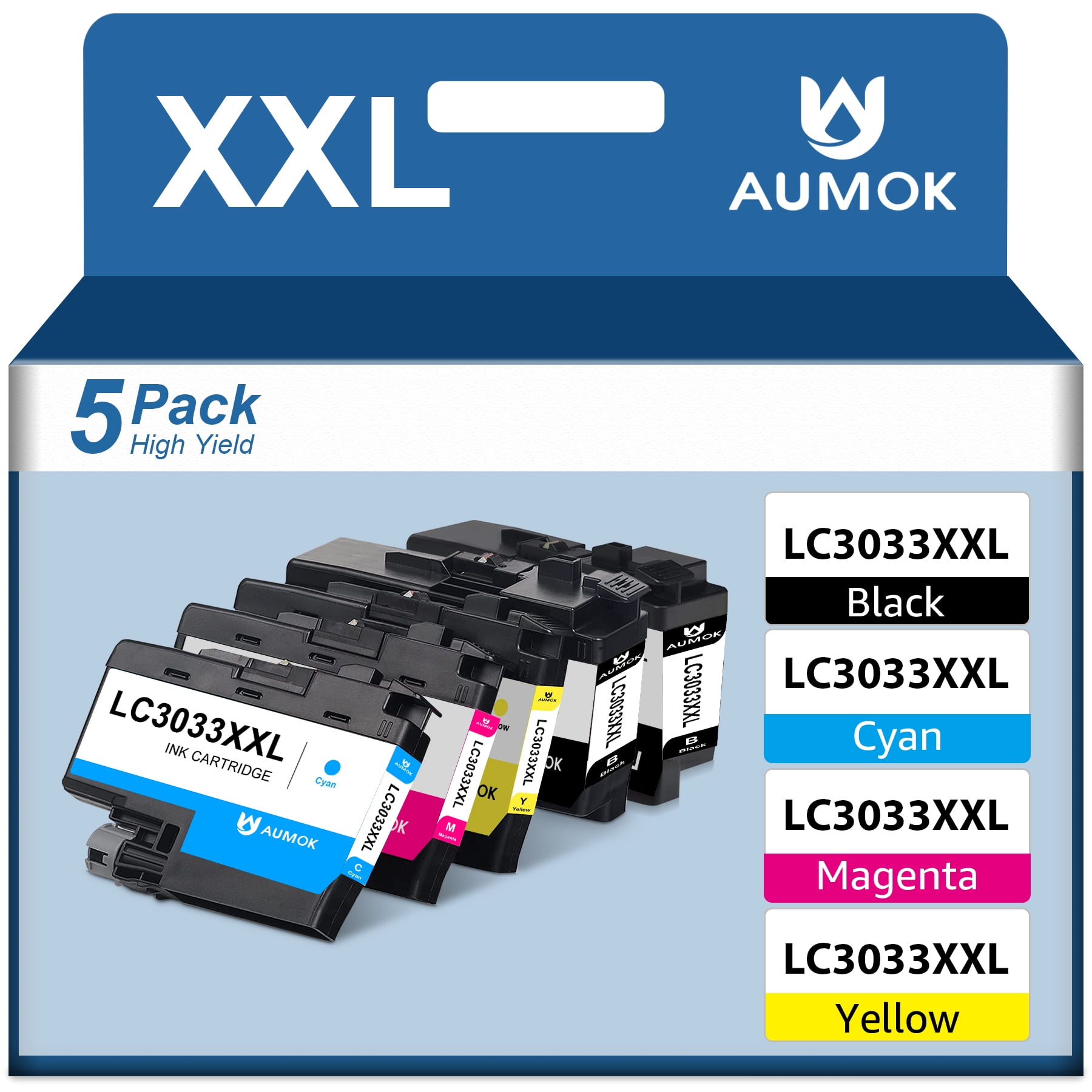 LC3033 Ink Cartridges LC3035 Ink Replacement for Brother 3033 LC3033XXL