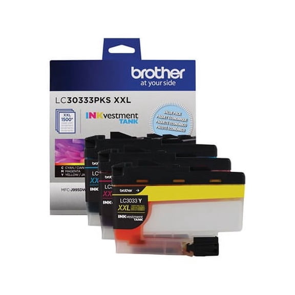 LC30333PKS INKvestment Super High-Yield Ink 1,500 Page-Yield, Cyan/Magenta/Yellow