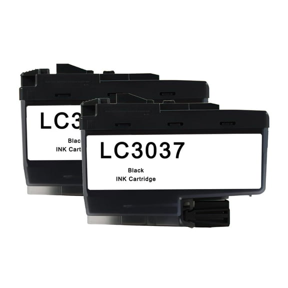 LC3037 High Yield Black Ink Cartridge - Loets Compatible 2Pack LC3037BK Ink Cartridge Replacement for Brother MFC-J5845DW MFC-J5945DW MFC-J6545DW Printer, LC3037BK Ink