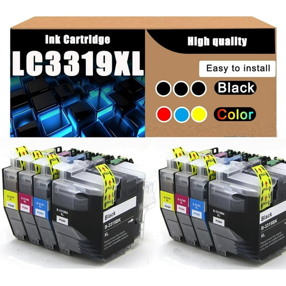 LC3319XL High Yield Black Ink Cartridge Compatible for Brother MFC-J5330DW MFC-J5730DW MFC-J6530DW J6730DW J6930DW Printers 1set