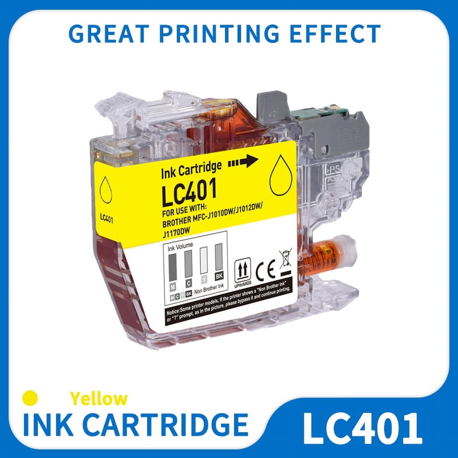 LC401 Ink Cartridge for Brother LC401 LC401for MFCJ1010DW MFCJ1012DW