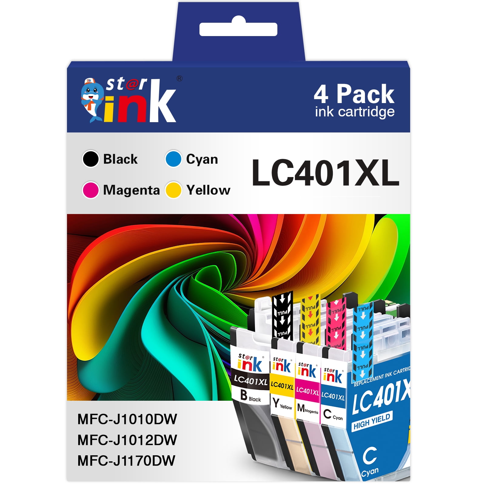 LC401 Ink Cartridges Compatile for Brother LC401XL LC401 LC401XL Ink