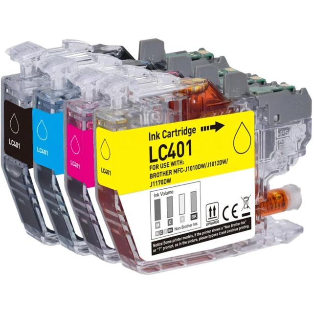 LC401 Ink cartridges for Brother Printer Replacement for Brother LC401
